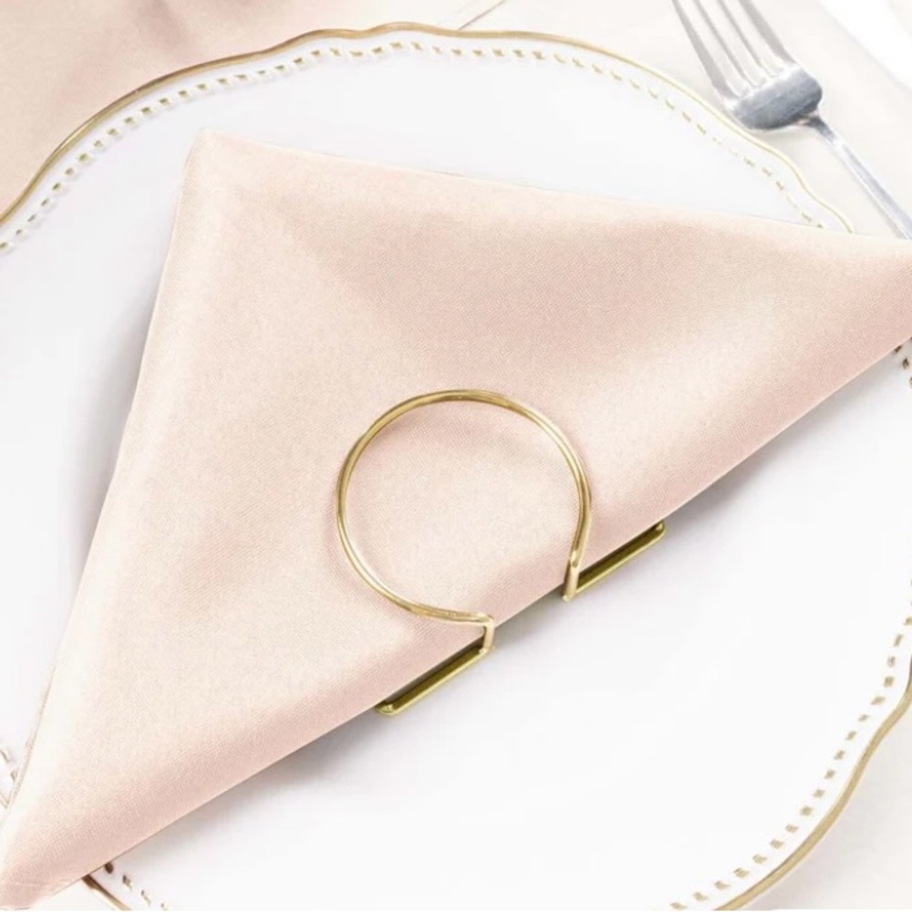 Beautiful Wedding Blush Dinner Napkins